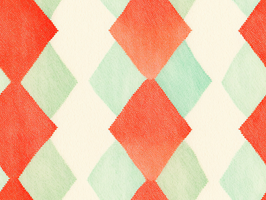 JPG 디자인 예술 컬러 백그라운드 패턴 일러스트 수채화 그래픽 장식 빨간색 초록색 그림 질감 다이아몬드 부드러움 기하학 꾸미기 민트색 국내일러스트 AI일러스트 AI콘텐츠 무늬 감각 보석 파일형식