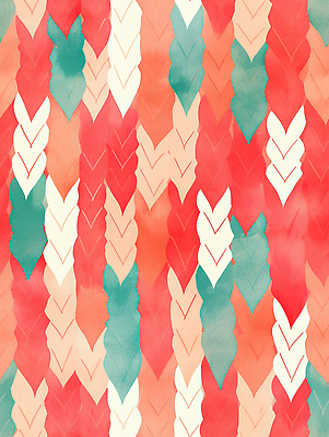 JPG 모양 디자인 문화 컬러 패턴 일러스트 수채화 미술 장식 빨간색 초록색 화려 그림 작품 조화 수공예 창의성 국내일러스트 AI일러스트 AI콘텐츠 컨셉 무늬 문화예술 공예 파일형식