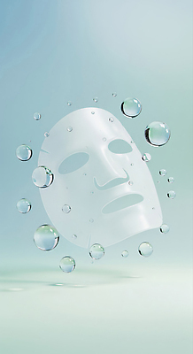 JPG 편집이미지 재료 건강 관리 마스크 뷰티 화장품 촉촉함 피부 성분 버블 클렌징 트리트먼트 수분_꽃가루 이미지편집 AI컴퓨터그래픽 AI콘텐츠 신체부위 청결 젖음 미용용품 파일형식