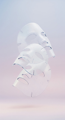 JPG 편집이미지 디자인 여자 패션 마스크 공중 뷰티 스파 투명 편안함 모던 스킨케어 이미지편집 AI컴퓨터그래픽 AI콘텐츠 사람 감각 파일형식