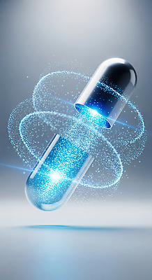 JPG 편집이미지 디자인 의학 기술 건강 공중 치료 알약 약 광선 입자 장면 혁명 효과 이미지편집 AI컴퓨터그래픽 AI콘텐츠 컨셉 파일형식