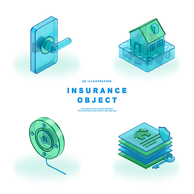 PSD 편집이미지 디자인 열쇠 주택 자물쇠 안전 그래픽 금융 서비스 보험 편집3D 건물 경제 3D 파일형식