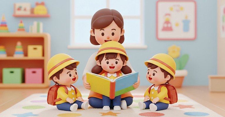 JPG 편집이미지 교육 어린이 컬러 교실 모션 놀이 책 친구 학습 독서 교사 유치원 유치원생 읽기 즐거움 호기심 그림 편집3D AI컴퓨터그래픽 AI콘텐츠 직업 감정 컨셉 학교 관계 사람 3D 파일형식