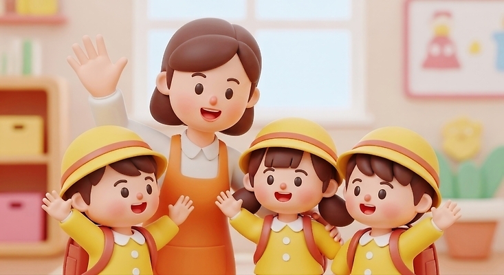 JPG 편집이미지 교육 어린이 교실 모션 놀이 웃음 친구 교사 유치원 유치원생 인사 하이파이브 편집3D AI컴퓨터그래픽 AI콘텐츠 직업 학교 관계 표정 사람 손짓 3D 예절 파일형식