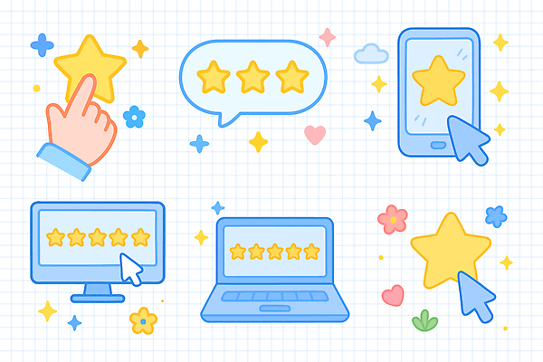 디자인 별 컬러 일러스트 손가락 커뮤니케이션 스마트폰 태블릿 디지털 모니터 기계 선택 상품 심볼 클릭 평가 리뷰 별점 국내일러스트 AI파일 자연요소 손 컨셉 전자제품 핸드폰 스마트기기 컴퓨터 점수 파일형식 벡터