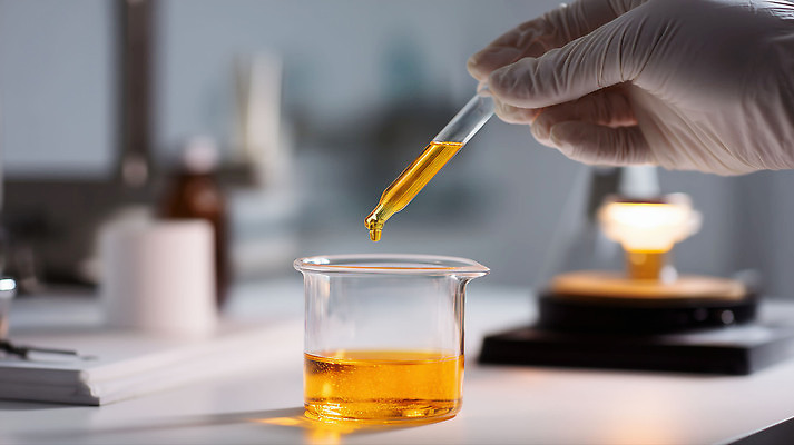 JPG 편집이미지 손 과학 백그라운드 유리 실험 깨끗함 주황색 도구 액체 실험실 비커 작업대 피펫 편집실사 AI인물포토 AI콘텐츠 컬러 컨셉 재질 실험기구 신체부위 CG 파일형식 AI포토