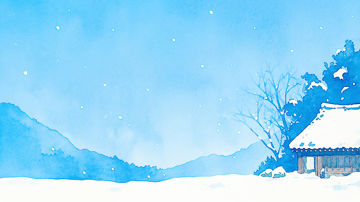 JPG 전통 문화 고건축 겨울 일러스트 자연 하늘 산 풍경 평화 고요 시골 조용 한옥마을 전원생활 눈내림 겨울풍경 국내일러스트 AI일러스트 AI콘텐츠 건축물 계절 컨셉 한옥 눈_날씨 생활 마을 생태계 파일형식