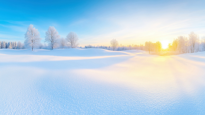 JPG 나무 편집이미지 겨울 자연 하늘 풍경 파란색 햇빛 일출 주황색 고요 새벽 조화 평원 눈덮임 편집실사 AI컴퓨터그래픽 AI콘텐츠 자연요소 식물 계절 컬러 컨셉 태양 노을 CG 생태계 파일형식
