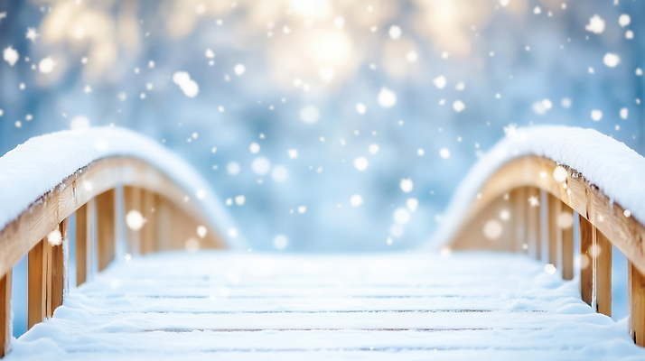 JPG 나무 편집이미지 계절 여행 설경 겨울 자연 풍경 야외 촬영 고요 흰색 눈송이 신비 다리밑 눈내림 편집실사 AI컴퓨터그래픽 AI콘텐츠 식물 컬러 컨셉 눈_날씨 다리_건축물 아래 CG 생태계 파일형식