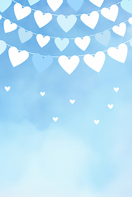 JPG 모양 디자인 기념일 행복 감정 상징 컬러 일러스트 하늘 사랑 장식 여름 파란색 축제 하트 분위기 편안함 조화 국내일러스트 AI일러스트 AI콘텐츠 계절 컨셉 이벤트 감각 파일형식