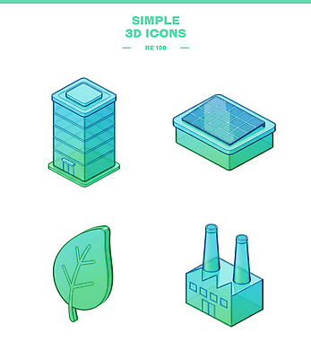 도형 PSD 아이콘 디자인 산업 잎 공장 기술 건물 3D아이콘 환경 에너지 발전 친환경 집열판 식물 건축물 컨셉 공업 태양에너지 파일형식
