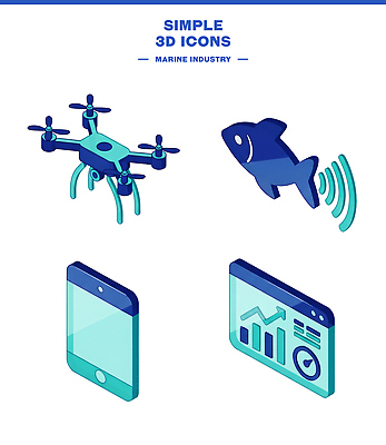 PSD 편집이미지 바다 통신 기술 어류 어업 스마트폰 수중동물 정보 드론 해양산업 편집3D 동물 산업 핸드폰 스마트기기 3D 파일형식