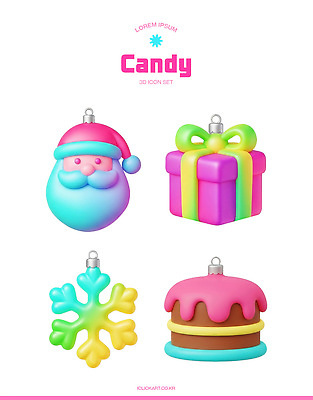 PSD 편집이미지 캐릭터 컬러 크리스마스 선물 장식 산타클로스 케이크 눈송이 엘리먼트 연말 창작 디지털아트 오너먼트 편집3D 기념일 크리스마스장식 디저트 눈_날씨 3D 파일형식