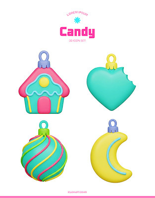 모양 PSD 편집이미지 디자인 컬러 사탕 그래픽 장식 장난감 과자 귀여움 디지털 엘리먼트 창의성 스타일 오너먼트 디테일 편집3D 컨셉 크리스마스장식 디저트 3D 파일형식