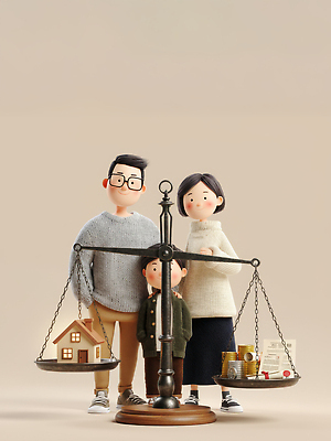 JPG 편집이미지 행복 상징 가정 가족 주택 따뜻함 저울 라이프 균형 조화 소통 재정 책임감 편집3D AI컴퓨터그래픽 AI콘텐츠 감정 컨셉 관계 건물 생활 3D 파일형식