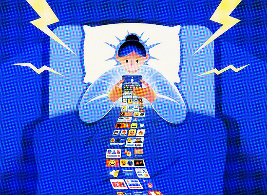 JPG 상징 일러스트 놀이 기술 소년 전자제품 스마트폰 디지털 스크린 침대 어플리케이션 편안함 이미지 언론 클릭 탐색 스마트폰중독 인터넷중독 소통 콘텐츠 혼자 국내일러스트 남자 어린이 가구 컨셉 핸드폰 스마트기기 감각 중독 파일형식