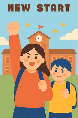 손 교육 일러스트 교실 학교 아침 미소 친구 학습 희망 활발 꿈 성장 목표 결과 즐거움 등교 국내일러스트 AI파일 주간 감정 컨셉 관계 표정 신체부위 등하교 파일형식 벡터