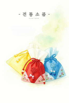 JPG 한국문화 전통 디자인 문화 예술 컬러 패턴 일러스트 탁자 복주머니 한국 장식 빨간색 파란색 노란색 축제 의식 오브젝트 수공예 수놓기 국내일러스트 AI일러스트 AI콘텐츠 동양문화 아시아 가구 무늬 전통소품 공예 파일형식