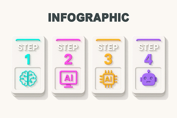 PSD 편집이미지 과학 아이디어 기술 컴퓨터 자료 인포그래픽 정보 로봇 분석 시스템 단계 혁명 처리 활용 AI_인공지능 이미지편집 컨셉 전자제품 파일형식