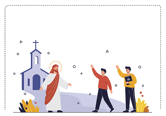 행복 기독교 종교 일러스트 사랑 여러명 교회 평화 믿음 성경 만남 천주교 인사 예수 축복 신도 흰옷 소통 공동체 숭배 존경 국내일러스트 AI파일 옷 감정 다수 컨셉 종교용품 종교건축 사람 건물 예절 신_종교 파일형식 벡터