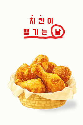 PSD 행복 음식 일러스트 가족 디저트 요리 친구 파티 바구니 치킨 만남 마음 신선 맛 저녁 배송 즐거움 바삭바삭 맛있는 국내일러스트 감정 컨셉 관계 이벤트 야간 닭고기요리 파일형식
