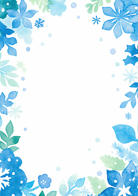 JPG 식물 디자인 꽃 예술 컬러 백그라운드 일러스트 자연 페인팅 나뭇잎 수채화 프레임 장식 파란색 인테리어 공백 눈 배열 그림 화사함 창의성 국내일러스트 자연요소 컨셉 잎 날씨 생태계 파일형식