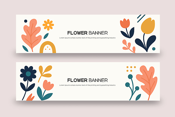 식물 템플릿 디자인 배너 배너템플릿 꽃 감정 예술 컬러 잎 비즈니스 그래픽 장식 환경 현수막 알림 모던 생동감 AI파일 파일형식 벡터