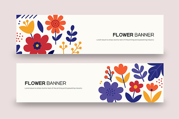 템플릿 디자인 배너 배너템플릿 꽃 산업 예술 컬러 패턴 그래픽 현수막 알림 모던 조화 창의성 AI파일 식물 무늬 파일형식 벡터