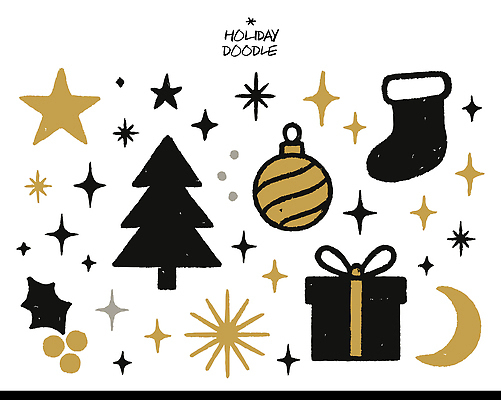 문양 기념일 별 크리스마스 겨울 일러스트 도안 선물 장식 크리스마스트리 파티 검은색 축제 금색 오브젝트 그림 월계수 국내일러스트 AI파일 자연요소 계절 컬러 이벤트 파일형식 벡터