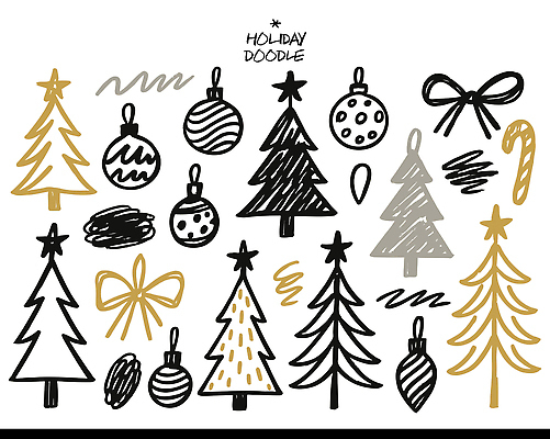 크리스마스장식 크리스마스 겨울 일러스트 산타모자 크리스마스카드 선물 장식 크리스마스트리 귀여움 검은색 축제 금색 흰색 포장지 오브젝트 손그림 드로잉 연말 홀리데이 오너먼트 국내일러스트 AI파일 모자_잡화 계절 기념일 컬러 컨셉 포장 휴가 카드_감사 미술 파일형식 벡터