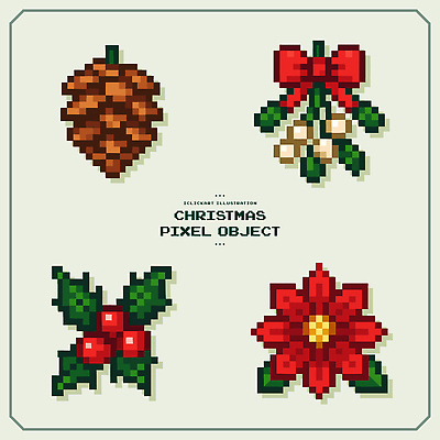 디자인 기념일 리본 컬러 크리스마스 겨울 일러스트 자연 선물 그래픽 장식 축제 소나무 그림 포인세티아 겨우살이 인증 히말라야 픽셀 국내일러스트 AI파일 나무 계절 꽃 컨셉 이벤트 생태계 파일형식 벡터 산맥