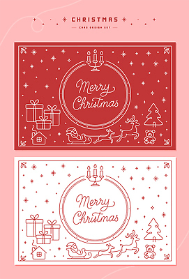 컬러 백그라운드 크리스마스 일러스트 전구 가족 눈사람 크리스마스카드 선물 사랑 장식 크리스마스트리 축제 기쁨 루돌프 연말 국내일러스트 AI파일 기념일 감정 관계 사슴 카드_감사 파일형식 벡터