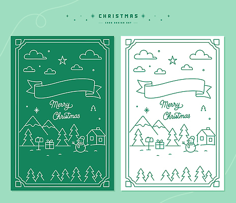 디자인 기념일 행복 크리스마스 겨울 일러스트 가족 자연 눈사람 크리스마스카드 선물 풍경 초록색 친구 세트 축제 흰색 연말 접근 국내일러스트 AI파일 계절 감정 컬러 관계 카드_감사 이벤트 생태계 파일형식 벡터