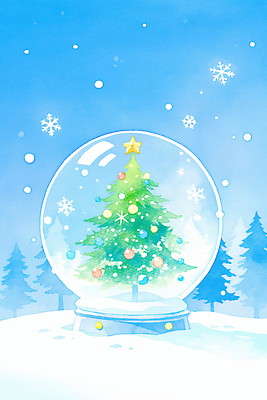 JPG 나무 행복 별 크리스마스장식 크리스마스 겨울 일러스트 조명 따뜻함 풍경 장식 크리스마스트리 축제 기쁨 눈송이 구슬 소원 스노글로브 흰눈 국내일러스트 AI일러스트 AI콘텐츠 자연요소 식물 계절 기념일 감정 눈_날씨 파일형식