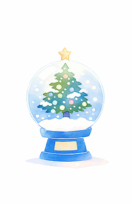 JPG 나무 기념일 별 프로포즈 크리스마스 겨울 일러스트 따뜻함 사랑 장식 크리스마스트리 축제 눈송이 오브젝트 스노글로브 국내일러스트 AI일러스트 AI콘텐츠 자연요소 식물 계절 감정 눈_날씨 이벤트 파일형식