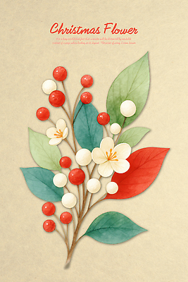 PSD 디자인 열매 예술 상징 꽃다발 백그라운드 잎 크리스마스장식 크리스마스 겨울 일러스트 재료 자연 따뜻함 장식 축제 화환 수국 수공예 포인세티아 색감 국내일러스트 식물 계절 기념일 꽃 공예 생태계 파일형식