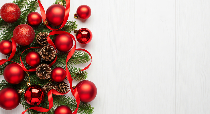 JPG 나무 편집이미지 감정 리본 크리스마스 공 장식 빨간색 크리스마스트리 축제 소나무 홀리데이 오너먼트 Pine 편집실사 AI포토 AI콘텐츠 식물 기념일 컬러 크리스마스장식 휴가 CG 파일형식