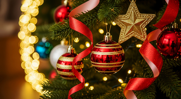 JPG 편집이미지 리본 크리스마스 가족 조명 새해 장식 크리스마스트리 축제 분위기 연말 홀리데이 오너먼트 편집실사 AI포토 AI콘텐츠 기념일 컨셉 크리스마스장식 관계 휴가 CG 파일형식