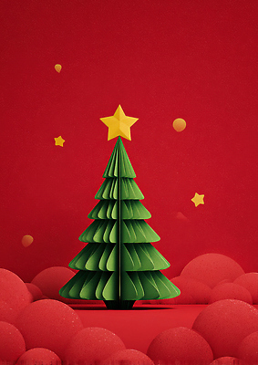 JPG 편집이미지 별 종이 백그라운드 크리스마스 겨울 이벤트 장식 빨간색 초록색 크리스마스트리 축제 원형 분위기 편집3D AI컴퓨터그래픽 AI콘텐츠 자연요소 도형 계절 기념일 컬러 컨셉 3D 파일형식