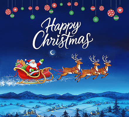 JPG 동물 행복 별 크리스마스 겨울 일러스트 가족 조명 산 선물 풍경 장식 크리스마스트리 산타클로스 마을 축제 루돌프 즐거움 썰매 국내일러스트 AI일러스트 AI콘텐츠 자연요소 계절 기념일 감정 관계 사슴 파일형식