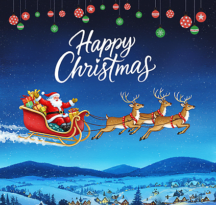 JPG 행복 별 크리스마스 겨울 일러스트 가족 하늘 산 주택 선물 장식 크리스마스트리 산타클로스 축제 기쁨 루돌프 분위기 썰매 순록 국내일러스트 AI일러스트 AI콘텐츠 자연요소 계절 기념일 감정 컨셉 관계 사슴 건물 파일형식
