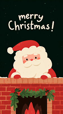 JPG 계절 감정 어린이 크리스마스 겨울 일러스트 가족 굴뚝 선물 사랑 웃음 장식 산타클로스 축제 기쁨 축하 그림 환영 밝은색 국내일러스트 AI일러스트 AI콘텐츠 기념일 컨셉 관계 표정 사람 파일형식