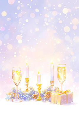 JPG 분홍색 겨울 일러스트 포장 촛불 조명 잔 따뜻함 선물 장식 반짝임 파티 축제 소나무 분위기 샴페인 달빛 가벼움 설렘 연말 송년회 국내일러스트 AI일러스트 AI콘텐츠 나무 식기 계절 컬러 컨셉 초 모션 주류 이벤트 달 무게 파일형식