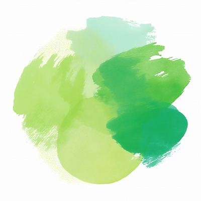 JPG 디자인 예술 컬러 패턴 일러스트 자연 추상 수채화 장식 초록색 물감 붓 얼룩 혼합 질감 색감 창작 스타일 국내일러스트 AI일러스트 AI콘텐츠 무늬 미술도구 생태계 파일형식