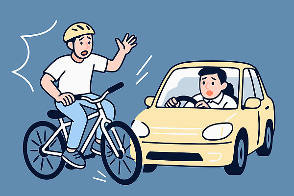 남자 도로 교통 생각 일러스트 모션 자동차 거리 경고 안전 운동 자전거 운전 혼잡 위험 교차로 자동차사고 소통 라이딩 사고예방 국내일러스트 AI파일 길 육상교통 컨셉 교통시설 건강 사람 바이크 교통사고 예방 파일형식 벡터