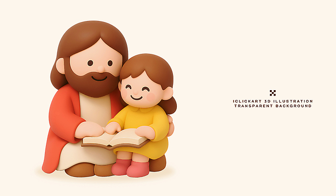 PSD 편집이미지 교육 행복 감정 종교 어린이 가족 이야기 사랑 친구 학습 독서 성경 예수 소통 교훈 편집3D 컨셉 종교용품 관계 사람 3D 신_종교 파일형식