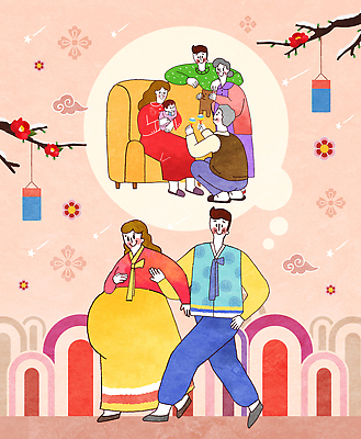 전통 기념일 감정 아시아 컨셉 관계 표정 말하기 파일형식 가족 명절 축하 행복 한국 만남 사랑 순간 웃음 함께함 크리스마스 소중 거리 대화 기쁨 축제 즐거움 PSD 일러스트 국내일러스트 새해