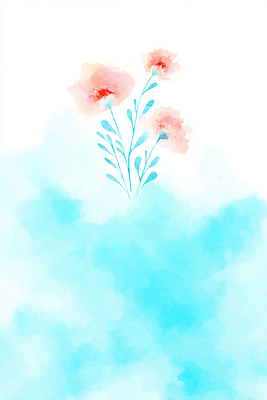 식물 꽃 감정 컬러 백그라운드 컨셉 감각 생태계 파일형식 분홍색 파란색 자연 예술 수채화 부드러움 여유 디자인 배열 화사함 정원 생명 잎 환경 국내일러스트 JPG 일러스트 꽃백그라운드