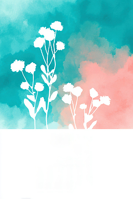 식물 꽃 컬러 백그라운드 컨셉 무늬 생태계 파일형식 예술 색감 추상 그림 자연 흰색 파란색 분홍색 조화 디자인 표현 장식 감정 평화 아기자기 국내일러스트 JPG 일러스트 꽃백그라운드