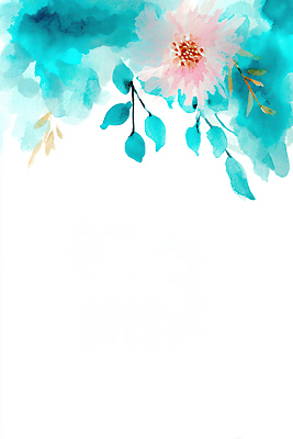 식물 꽃 컬러 백그라운드 컨셉 문화예술 생태계 파일형식 수채화 잎 청록색 분홍색 자연 디자인 색감 화사함 창의성 분위기 장식 예술 페인트 미술 국내일러스트 JPG 일러스트 꽃백그라운드